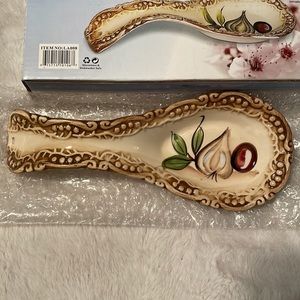Loren Home Trends Ceramic Spoon Rest NIB